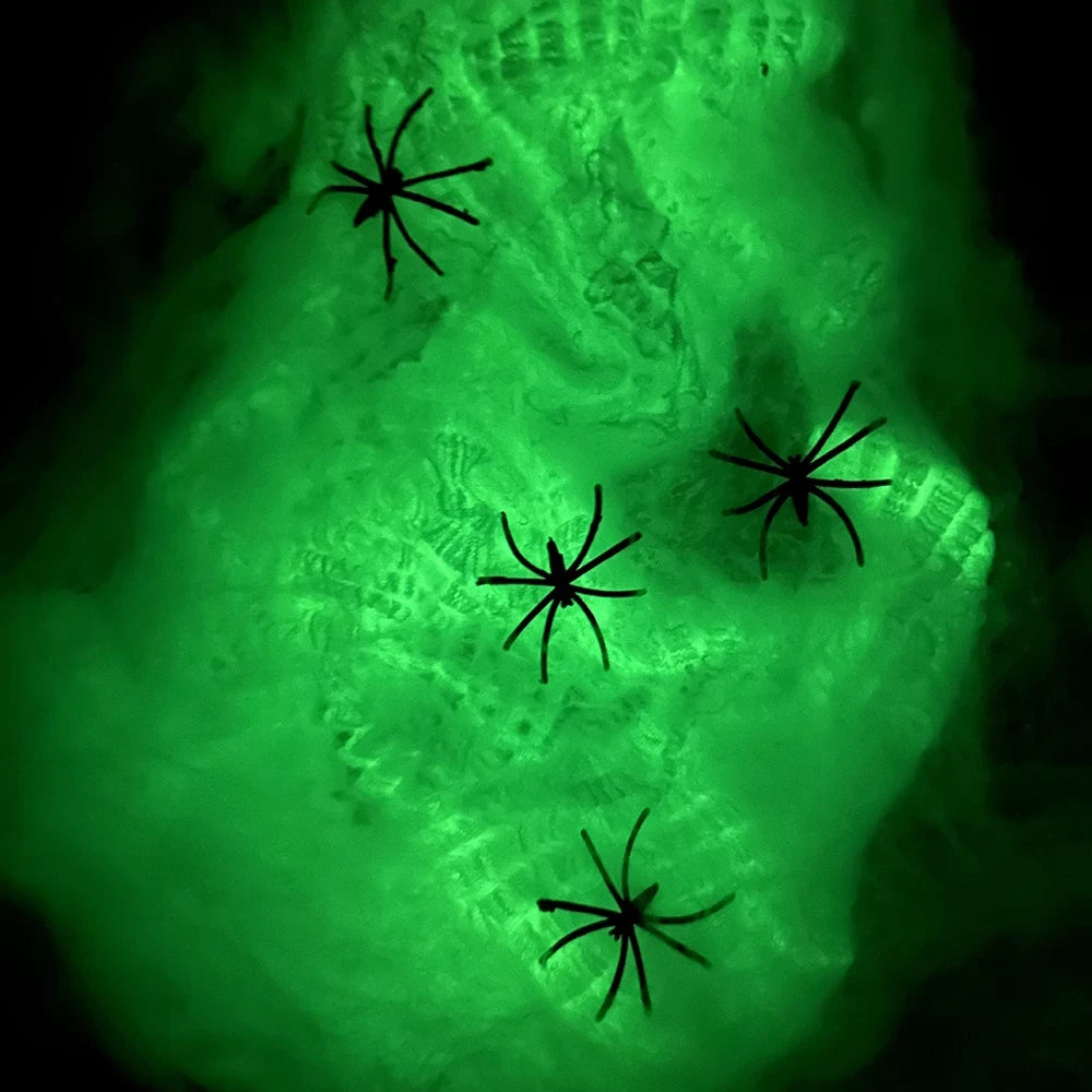 Glow In The Dark Halloween Spider Web