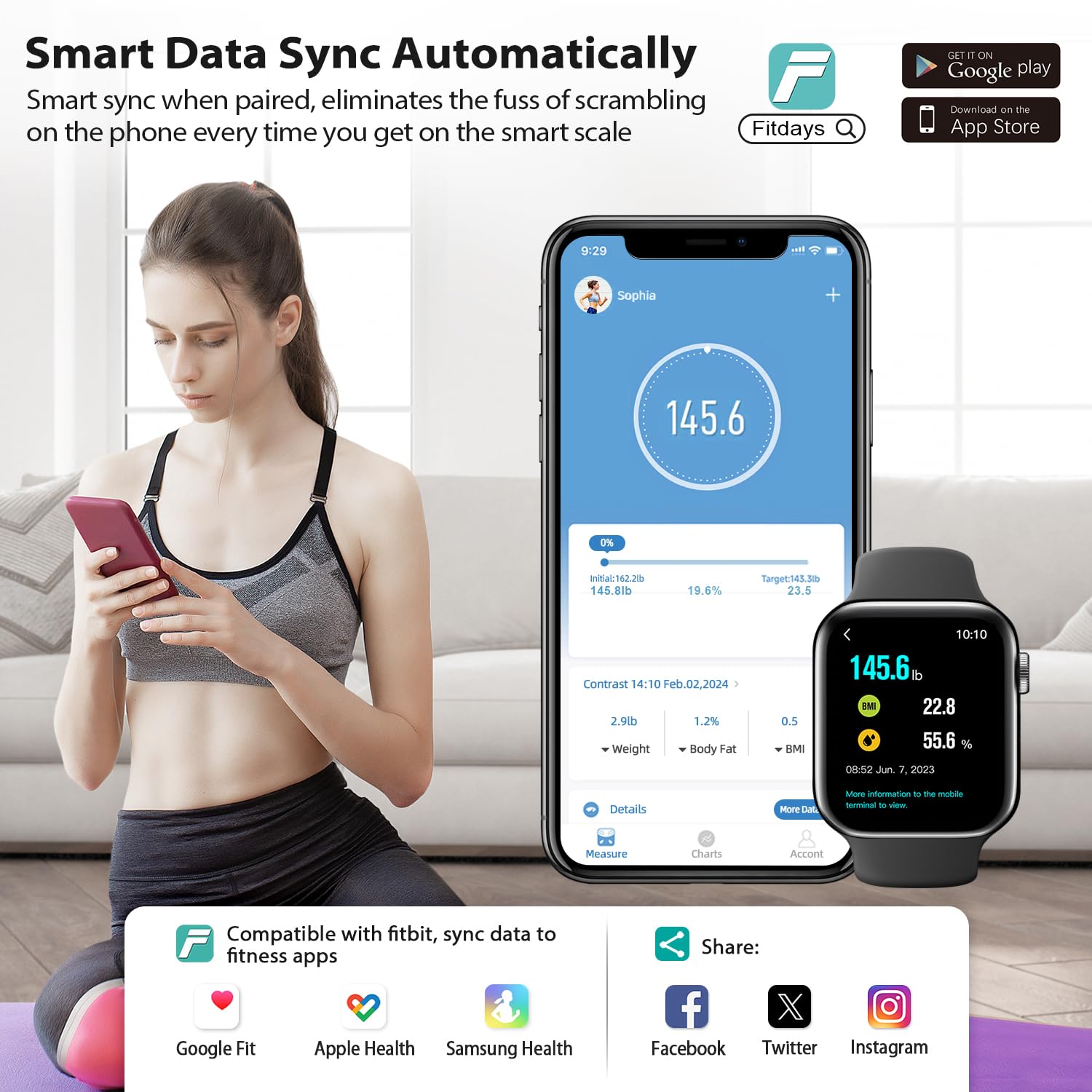 SmartFit Digital Bathroom Scale